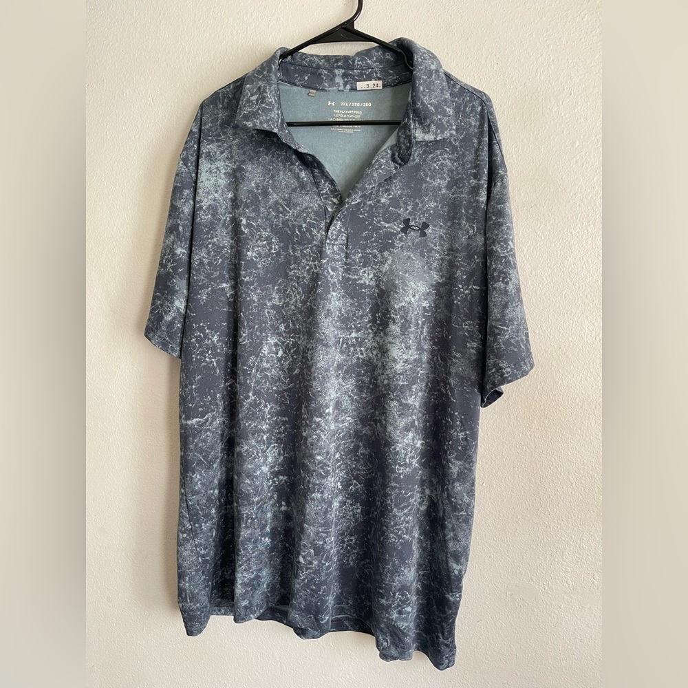 Under Armour Men's Marble Gray Polo Shirt